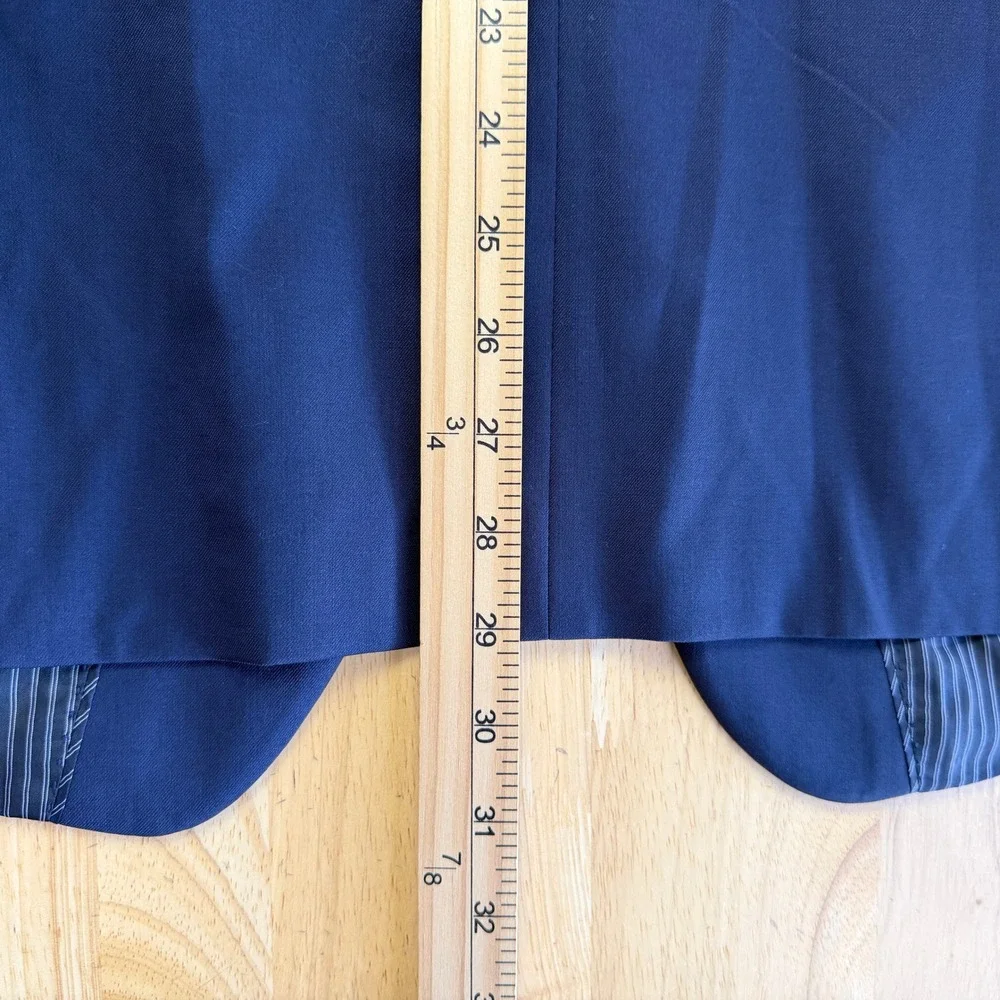 Banana Republic 42R Slim Marzotto Super 120s WOOL Blazer Sport Coat Navy Blue